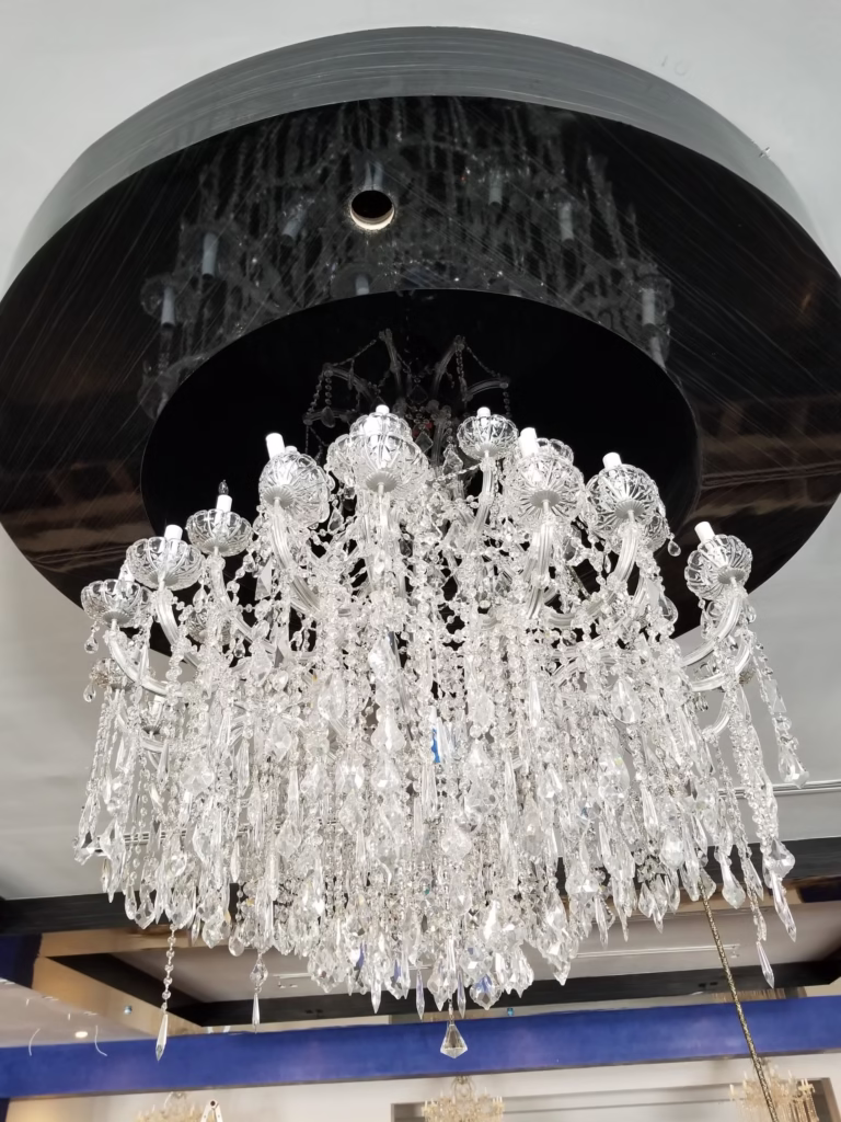 chandelier installation atlanta professional installation of a crystal chandelier in Atlanta nightclub