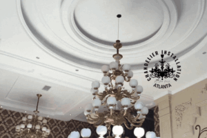 Chandelier-lift-installation
