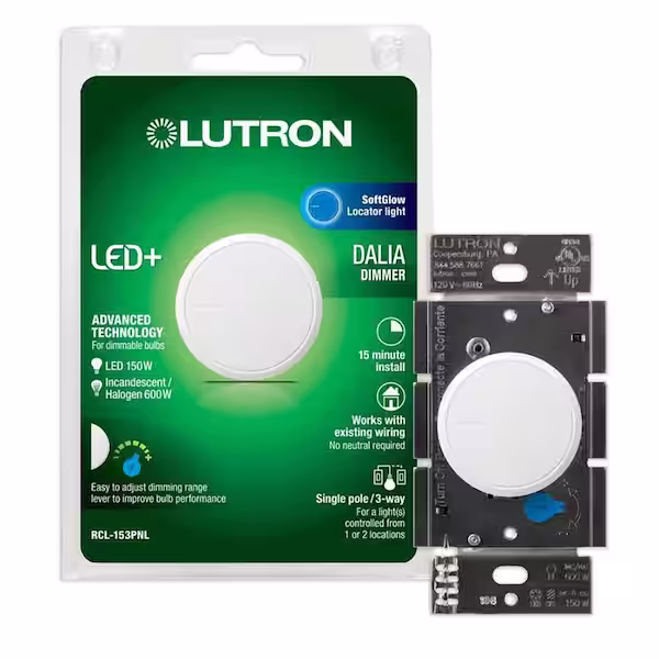 Dimmer Switch Installation for Chandeliers & Light Fixtures Rotary Dimmer Switch